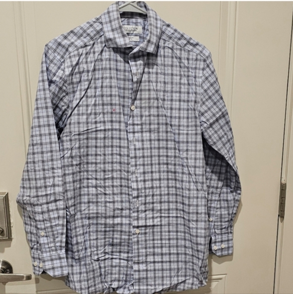 Men's Blue Checkered Casual Shirt